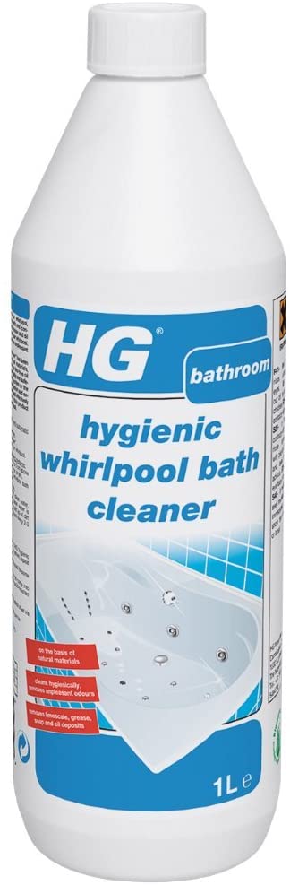 HG Hygienic Whirlpool Bath Cleaner, Naturally Formulated Jetted Bath Spa & Hot Tub Cleaner, Effective Jacuzzi Bath Cleaner