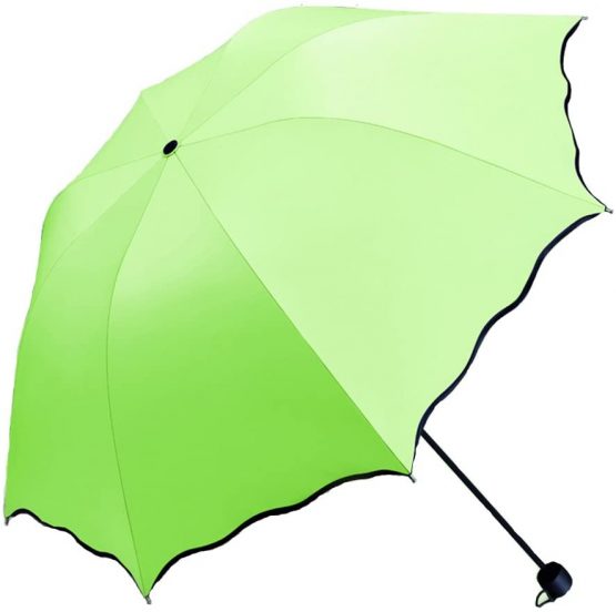 UV Umbrella for Women Umbrellas Ladies UV Parasol 8 Bones UV-Proof Sun Folding Umbrella in Summer (Apple Green)