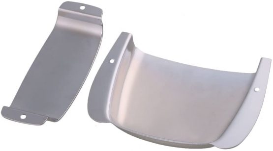 Mxfans Chrome Zinc Alloy Pickup Bridge Cover Plate for PB Bass Guitar - Image 3