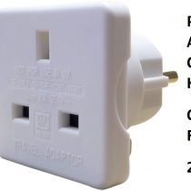 ShaniTech Pack Of 2 Earthed UK To Europe Euro Travel Adaptor France Spain Refer To Description For Country List Adapter