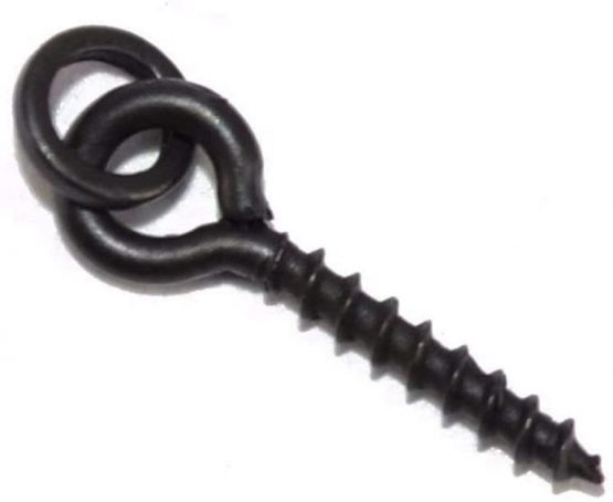 NewShot 30 x Fishing Carp Boilie Bait Screw With Round Link Loop Swivels Carp Fishing Terminal Rig Tackle - Image 4