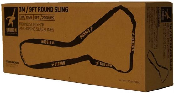 Gibbon Slacklines Unisex's Gibbon 3 Meter Slackline longlines, highlines and tricklines Round Sling-Black, 3 m/9 ft - Image 4