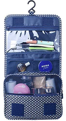 BryTravel Foldable Toiletry Bag with Hooks, Upgraded Cosmetic Bag for Travel Large Capacity, Waterproof Cosmetic Bag - Image 3