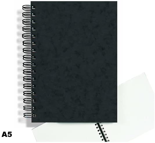 Daler-Rowney Ebony 160gsm A5 Smooth Portrait Drawing Sketchbook, Spiral Bound, 54 Natural White Sheets - Image 2