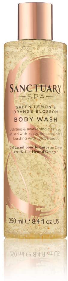 Sanctuary Spa Shower Gel, Green Lemon and Orange Blossom Body Wash, 250 ...