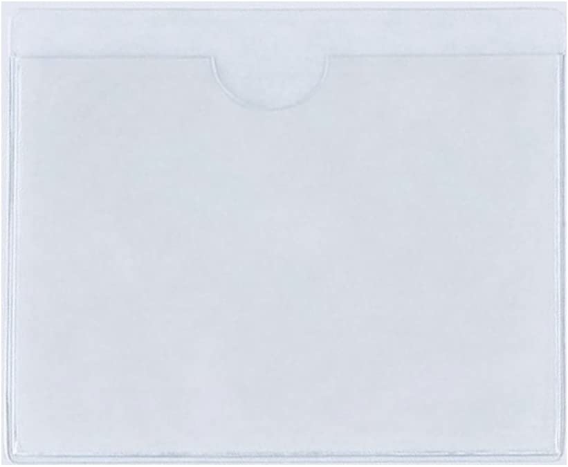 FGF-EU Transparent Self Adhesive Parking Permit Holder Pack of 1 Ticket and Note Sticky Back Protect Cover for Car Badges, Windscreen