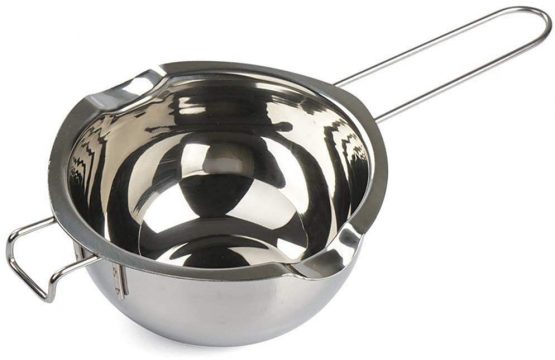 Double Boiler Melting Pot with 480ML,Candle Making Kit,304 Stainless Steel Melting Pot for Chocolate Butter Candy Cheese Caramel,Soap and Wax Making