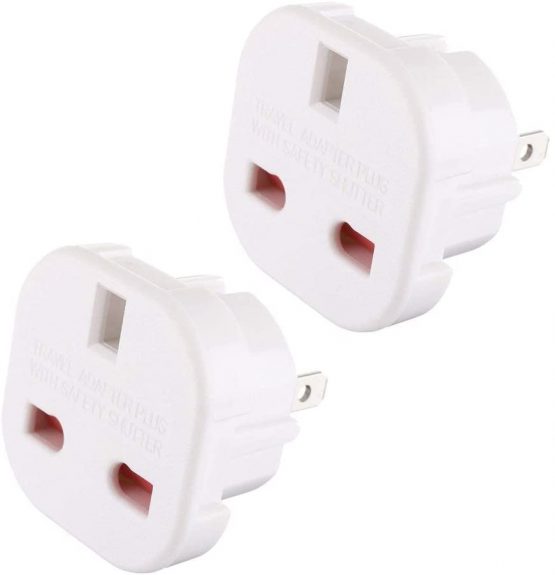 Gadgets Hut UK - 2 x UK to US Travel Adaptor suitable for USA, Canada, Australia, Mexico, Thailand - Refer to Product Description for Country list