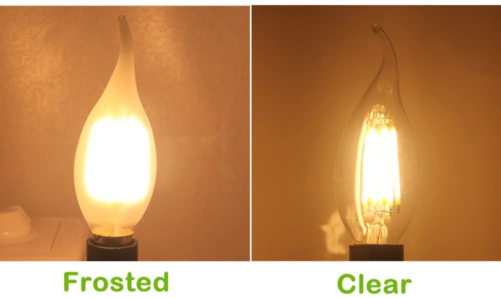 BELINGGO E14 Dimmable LED Candelabra Bulbs 4W, 2700K Warm Soft White 400LM, LED E14 Edison Screw Candle Bulb - Image 2