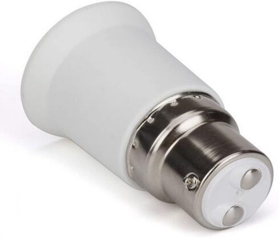 B22 to E27 Lamp Holder Light Socket LED Light Holders Resistant No Fire Hazard, Fixture Replacement LED Lamp Screw Base Halogen Bulb Holder Converter Light Bulb Base Lamp Socket Adapter (6 Pack) - Image 4