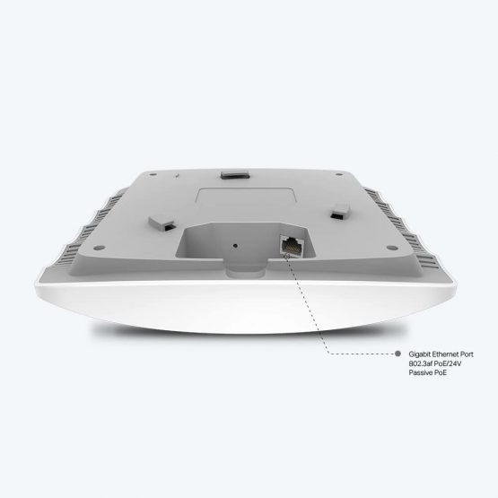 TP-Link AC1350 Wireless Access Point, Wi-Fi Dual Band with MU-MIMO, 1 Gigabit Ethernet Port Support 802.3af/at/24V Passive PoE, Support Multiple SSIDs, Easily Mount to Wall or Ceiling (EAP225) - Image 2