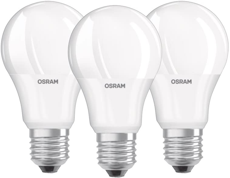 OSRAM LED Base Classic A / LED-lamp in bulb shape with E27-base / not dimmable / replacement for 60 Watt / Matt / cool white