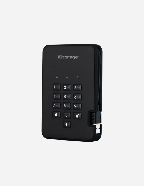 iStorage diskAshur2 HDD 1 TB - Secure Portable Hard Drive - Password Protected, Dust/Water-Resistant, Hardware Encryption IS-DA2-256-1000-B - Image 4