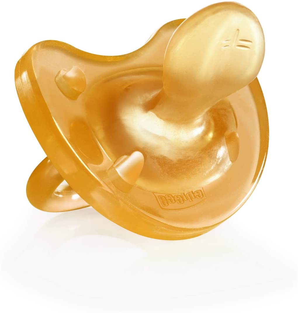 Chicco Physio Soft 00073000310000 Teat 0m+, Rubber, 1 Piece, Neutral, Orange, yellow
