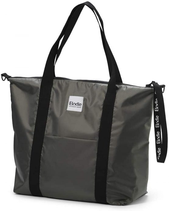 Elodie Details Changing Bag Soft Shell - Tote Nappy Bag - Stroller Strap and Changing Mat Included - - Brilliant Black
