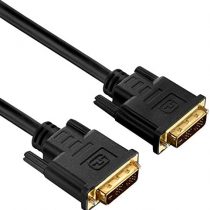 PureLink PureInstall Series DVI Cable Single Link with 24-Carat Gold Plated Precision Contact Pins 1600 x 1200 / 1920 x 1200. 18+1-Pin DVI-D male to 18+1-Pin DVI-D male. High-purity OFC copper conductor. Triple shielded 100 % tested for use in professional AV environments.