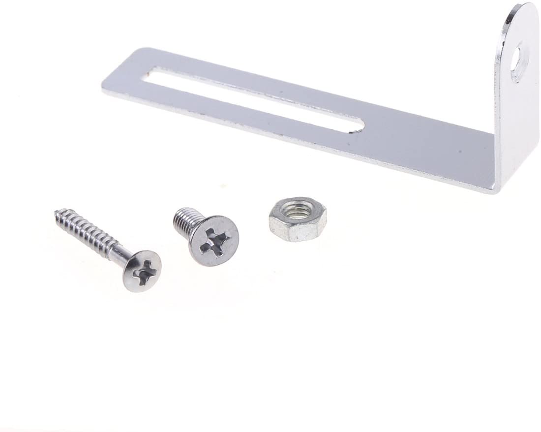 Musiclily LP Guitar Pickguard Bracket Support with Screws for Epihone Les Paul Style Electric Guitar,Chrome
