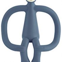 Matchstick Monkey Teething Toy for Baby, Stimulates and Massages Sore Gums, 3 Months Old+, Airforce Blue