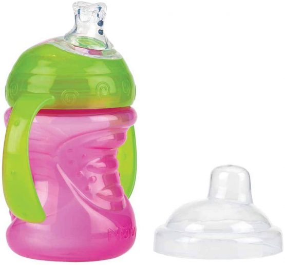 Nûby - Swirl Non-Drip Cup – -240 ml-6 m Pink - Image 2