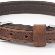 Ancol Vintage Leather Padded Collar 28-36cm Size 3