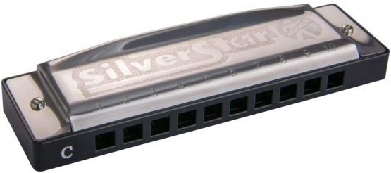 Hohner silver star M50405X E harmonica.