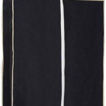 MISSLO 43" Suit Bag Suit Covers for Men Garment Covers for Clothes with Accessories Zipper Pocket Breathable Gusseted Storage Shirts Dresses Coats, Black