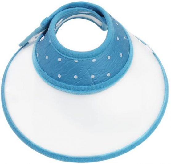 Vivifying Pet Cone, Adjustable 6.7-9 Inches Lightweight Elizabethan Collar for Puppies, Small Dogs and Cats (Blue)