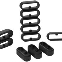 Chofit Security Loop for Fenix 5S Watch Strap, Replacement Silicon Fastener Ring Connector Security Loop Band Keepers Holders Compatible with Garmin Fenix 5S/Fenix 6S/Vivomove HR Smartwatch(Black)