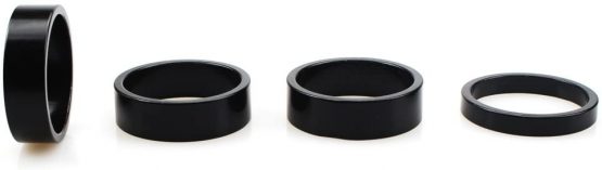 FOMTOR Bike Headset Spacers Bike Stem Spacers Fit 1 1/8-Inch Stem for MTB BMX Mountain Bike Road Bike 2mm 3mm 5mm 10mm x 3 (Aluminium Alloy) - Image 2