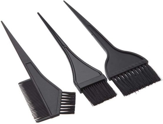Hair Coloring Dyeing Kit Tint Tool Brush and Bowl Set Double-sided Coloring Comb, Hairdressing Brushes Bowl Combo Salon Hair Color Dye Tint Tool Set Kit, 6Pcs - Image 2