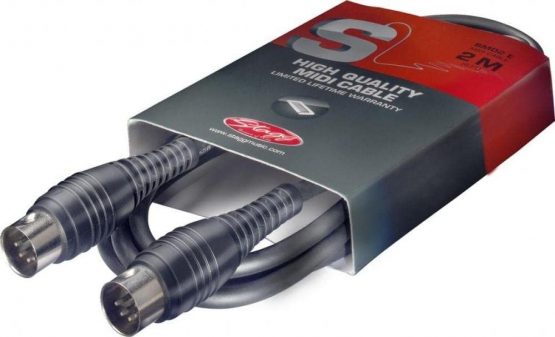 Stagg SMD2 E 2 m 5 Pin DIN Male Connector MIDI Cable - Image 2