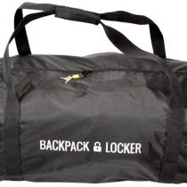 Backpack Locker - Flight Travel Backpack/Rucksack/Bag Transit Cover - Lockable (Padlock Included) Duffel Bag (Black, 45-55 litres)