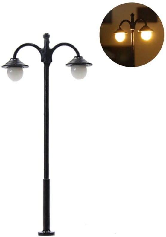 LYM17 10 pcs Model Railway Led Lamppost Lamps Street Lights N Scale 4.5cm 12V New - Image 2