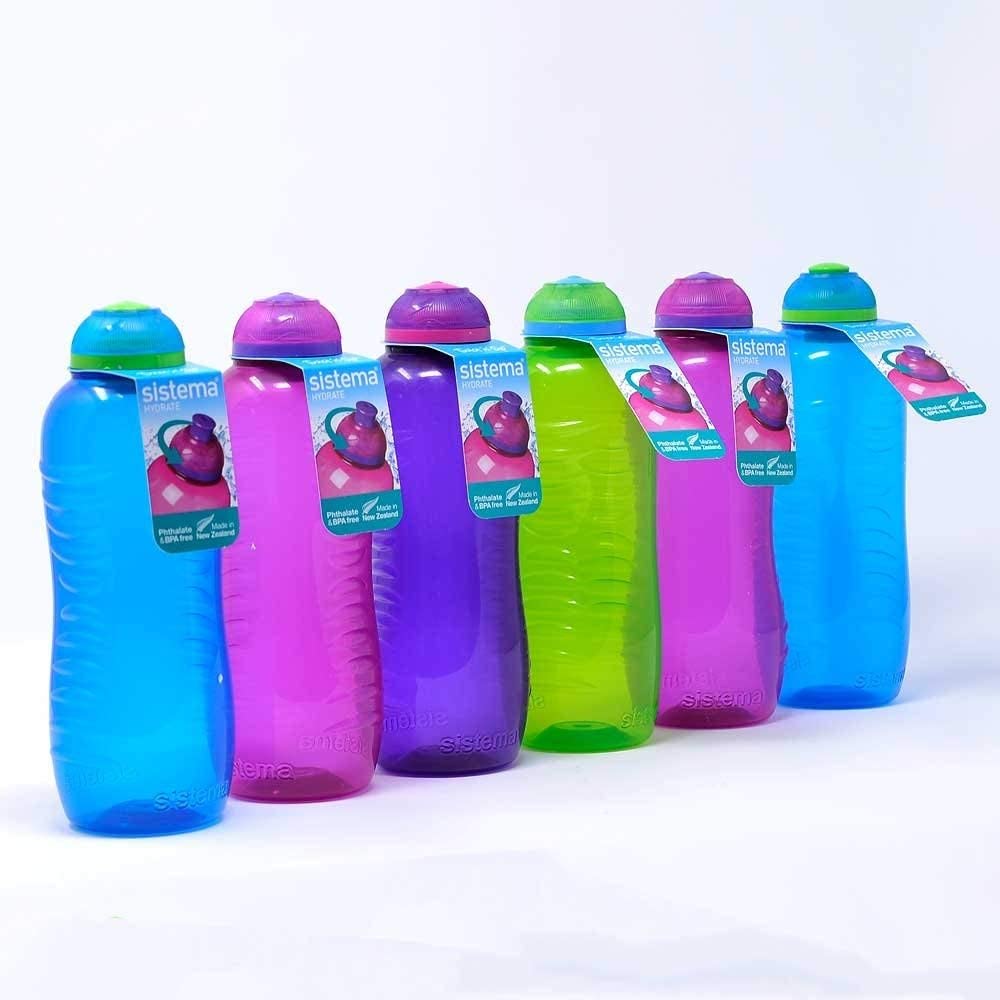 6 Pack Sistema Twister Squeeze 330ml Drink Bottle Small BPA Free assorted colors, Assorted Colors,new - Image 2