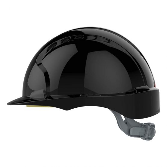 JSP EVO2 One Size Safety Helmet with Slip Ratchet - Black - Vented - (AJF030-001-100) - Image 3
