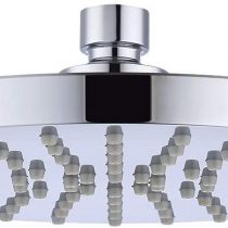 KES Fixed Shower Head 8-inch Replacement Overhead Rainfall Rain Shower Heads Adjustable with Swivel Ball Round Chrome, J201