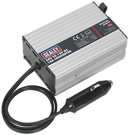 Sealey Dc2412 Converter 24V To 12V Dc 15A, White