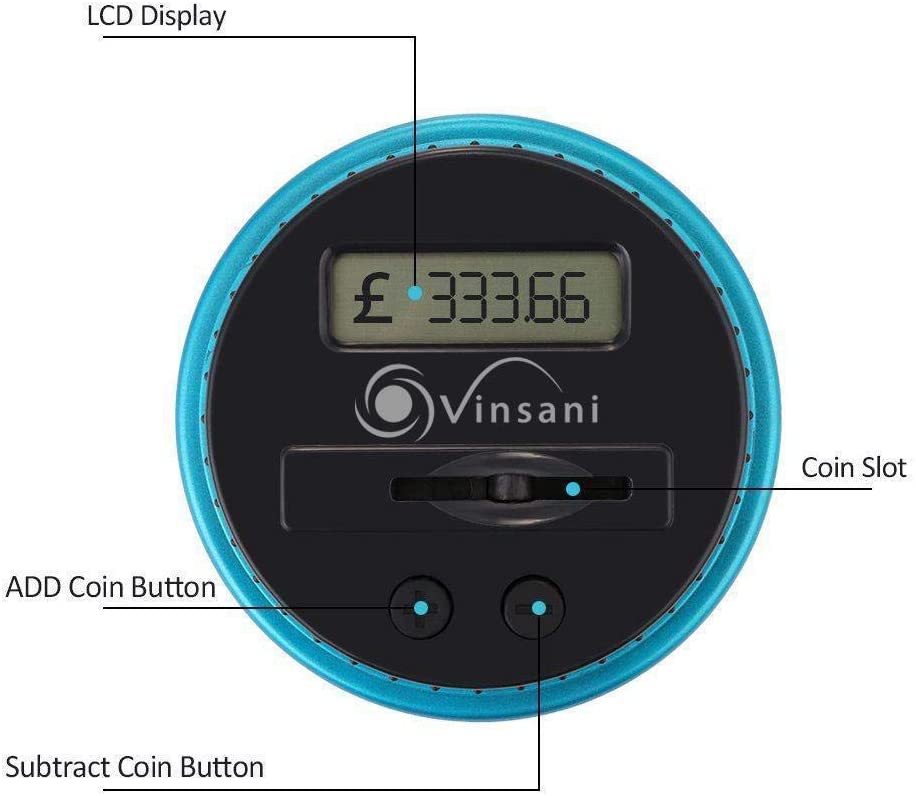 Vinsani Digital Piggy Bank Counter - Image 3