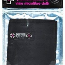 Muc-Off Premium Helmet & Visor Microfibre Cloth - Travel Sized, High-Quality Cleaning And Polishing Cloth - Ideal For Use On Delicate Finishes