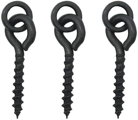 NEWSHOT 10x Fishing Bait Screws & 20x Hook Stops, Carp Boilie Bait Screw Eyes With Link Loop Terminal Tackle Accessories(Green) - Image 4