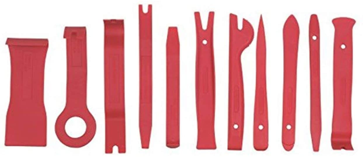 Neilsen CT2287 11pc Trim Removal Tool Set Non-Scratch Impact-Resistant Nylon with Canvas Tool Roll for Automotive Trim Door Panels Dashboard Fascias - Image 2