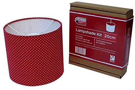 20cm Lampshade Making Kit use with Pendant Ceiling Lights and Table and Floor Lamp