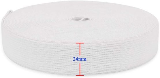 H&S Elastic 10 Meters White Flat Waistband Sewing Elastic Ribbon Bands Sewing Craft Accessories - Image 3