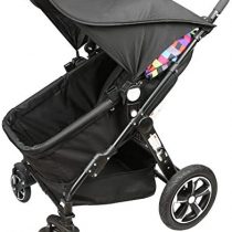 BabyMad Universal Stroller Sun Shade Canopy UPF 50+ Protects from The Sun(Black)