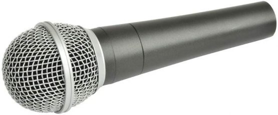 Professional Dynamic Karaoke Vocal Microphone with Cable. Metal Body (Blue/Grey) - Image 3