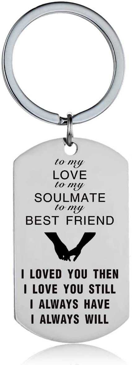 MADHAHEFU To My Love Couple Keyring Anniversary Valentine's Day Gifts for Him Her Boyfriend Girlfriend Wife Husband Christmas Birthday Gifts Couple Gifts