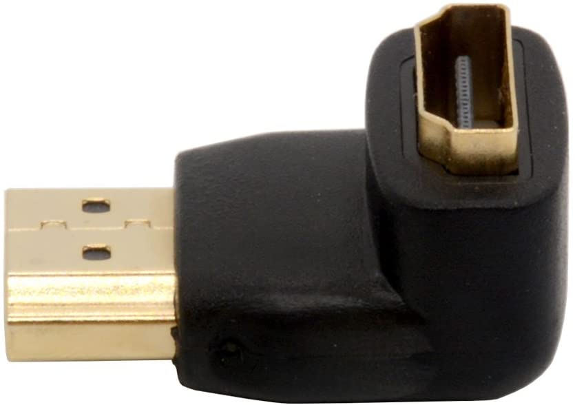 HTGuoji Right Angled HDMI Adapters 90 Degree Gold Plated Connectors Male to Female Sockets Support Resolutions 4K UHD 3D for HDMI TFT LCD Monitors (Pack of 2) (90 Degrees) - Image 3