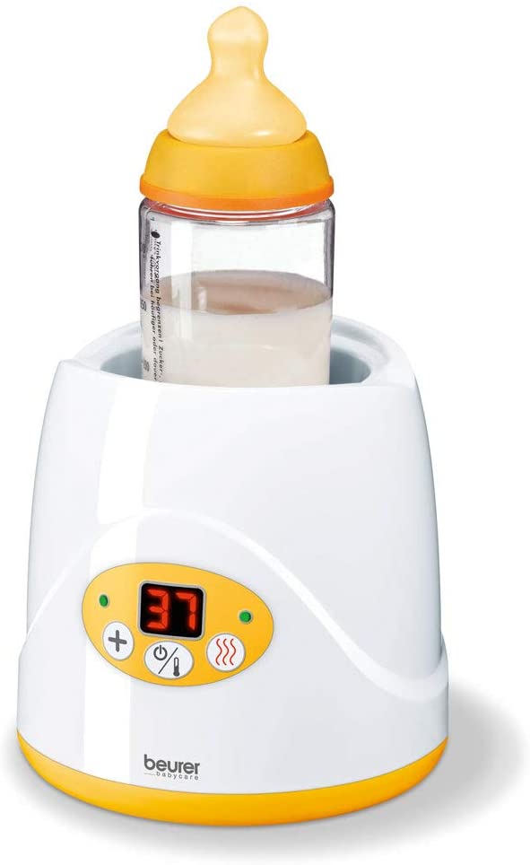 Beurer by 52 Baby Food and Bottle Warmer with Warming Function & led Display, weiss,gelb, 1 - Pack