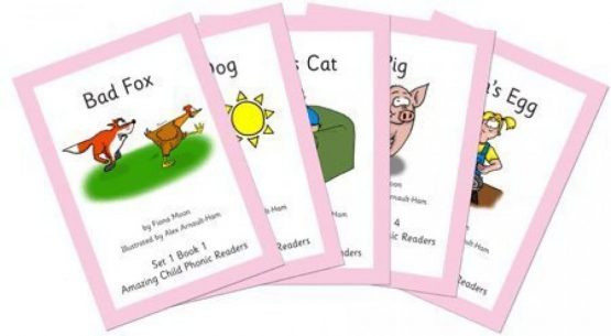Pack of 5 Phonics Readers Set 1 _ Simple Phonics Books to allow a child to gain confidence at their own pace