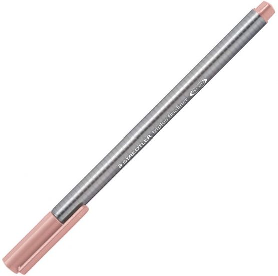 Triplus Fineliner 334 Felt-Tip Pen Superfine Tip 0.3 mm Antique Pink